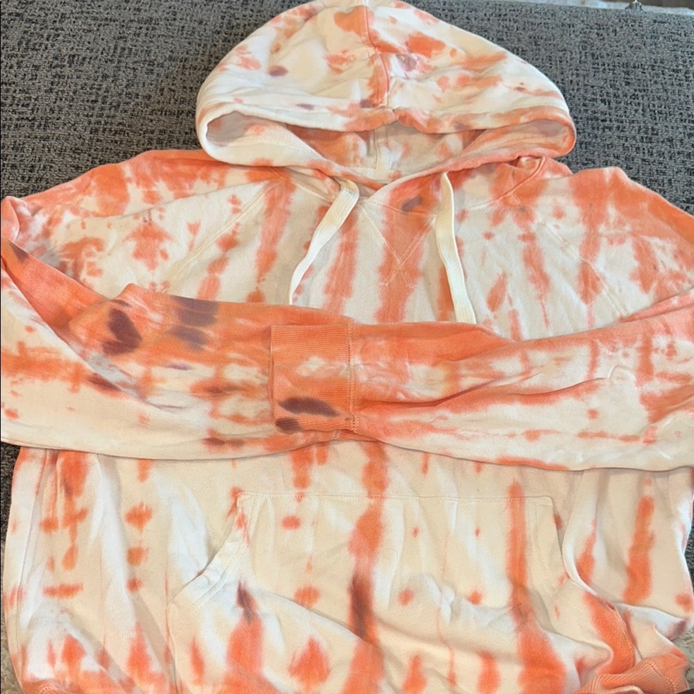 Orange Tie-Dye Hoodie